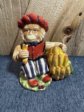 Vintage Kaldun & Bogle "Zanzibar Monkey" Monkey & Banana Salt & Pepper Shakers